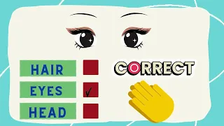 Learn parts of the body in English| Listen and Practice with quiz| kid craze cartoon