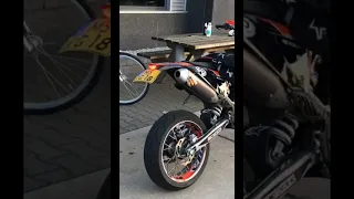 KTM 530 SM FMF sound and flames