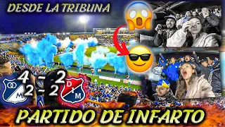 INCREÍBLE DESDE LA TRIBUNA MILLONARIOS vs IND. MEDELLÍN (2-2) Copa BetPlay 2022 - Semifinales Vuelta