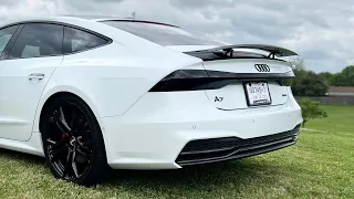 Audi A7 muffler delete!!!!!!!