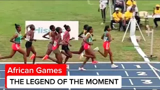 Women 1,500m final. Herut Meshesha of Ethiopia 🇪🇹 wins. 13th All African Games. Accra2023.