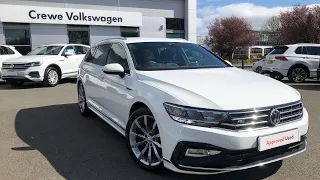 Approved Used Volkswagen Passat Estate R-Line 2.0TDI 190PS DSG in Pure White - KM69XPV