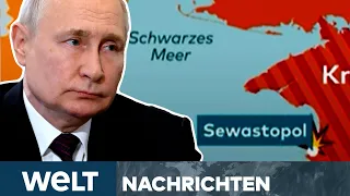 PUTINS KRIEG: Nach dem Coup gegen Russen-Hauptquartier! Erneut Attacken auf der Krim | WELT Stream