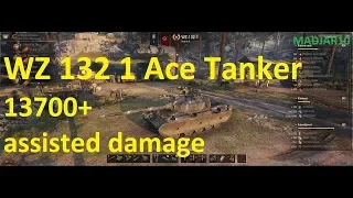 WZ-132-1 Ace Tanker 13700+ assisted damage