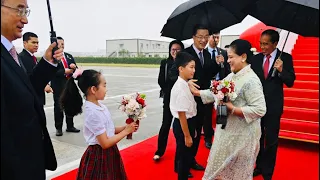 Presiden Jokowi dan Ibu Iriana Tiba di Chengdu, RRT, 27 Juli 2023