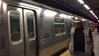 New York City Subway HD 60 FPS: R68A A Train Pulls into 207th Street (6/22/15)