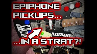 Epiphone Pickups in a STRAT? Sound Test & Review!