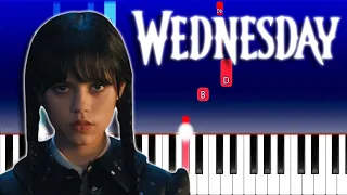 Wednesday - APOCALYPTICA - Nothing Else Matters (Piano Tutorial)