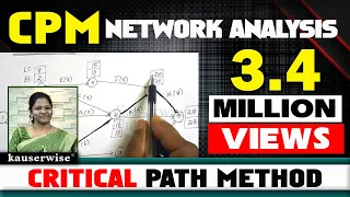 CPM - Critical Path Method||Project Management Technique||Operations Research|| Solved Problem