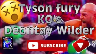 Tyson fury v Deontay Wilder 3 Round 11 KO