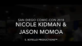 Jason Momoa and Nicole Kidman SDCC2018