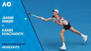 Jannik Sinner v Karen Khachanov Highlights | Australian Open 2024 Fourth Round