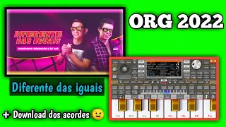 Como tocar: Diferente das iguais (Marcynho sensação & DJ IVIS) NO ORG 2022 | TECLADO VIRTUAL