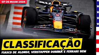 CLASSIFICAÇÃO: FIASCO DE ALONSO, FERRARIS BEM E VERSTAPPEN DOMINA | FÓRMULA 1 | GP EM CASA+