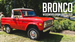 Ford Bronco Club At The 2019 Woodward Dream Cruise