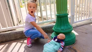 FOUND LOST TOY DOLL IN DISNEYLAND! 🍼 Do we keep him?