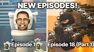 Skibidi Presidents 1 - 18 (part 1) All Episodes: Infected Titan Speakerman (Episode 18 part 2?)