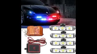 Car Police Cop Light Auto Strobe Warning Light Flashing Firemen Lights By #WolkomHome