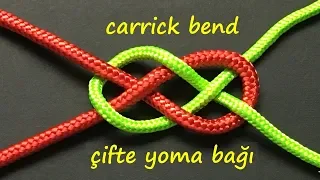 çifte yoma bağı - carrick bend (pretzel) (infinity) knot - бесконечность узел