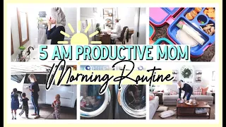 *NEW* 5 AM PRODUCTIVE MOM MORNING ROUTINE 2020! | BACK TO SCHOOL ROUTINE