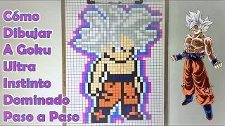 Cómo Dibujar a Goku Ultra Instinto Dominado en 8 bit o Pixel Art! TUTORIAL PASO A PASO