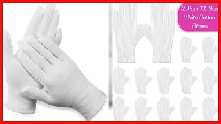 Great product -  Paxcoo 12 Pairs XL White Cotton Gloves for Dry Hand Moisturizing Cosmetic Eczema Ha