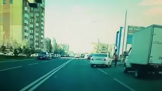 Астана, езда по встречке