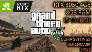 GTA 5 ULTRA SETTINGS RTX 3050 i5 11400H |  Acer Nitro 5