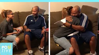 She surprises her stepfather with adoption papers