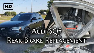 Audi SQ5 DIY Rear Brake Change, B8, B8.5, S4, S5