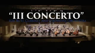 Oscar Navarro-"III CONCERTO" for Bb/Eb Clarinet and Symphony Orchestra