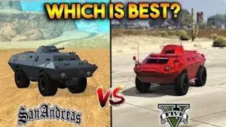 Gta 5 insurgent vs Gta San Andreas FBI truck