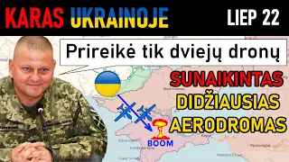 Liep 22: Ukrainiečiai SUNAIKINA KRYMO AMUNICIJOS ATSARGAS | Karas Ukrainoje Apžvalga