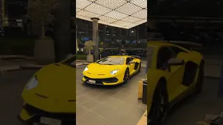 Indian millionaire entry in his Lamborghini