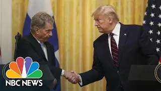 President Of Finland Tells Trump: You Have 'A Great Democracy. Keep It Going On' | NBC News