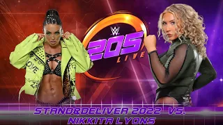 WWE 2K22 Mandy Rose vs Nikkita Lyons