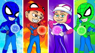 Four Elements: Fire, Water, Air, And Earth - Marvel's Spidey and his Amazing Friends Animation
