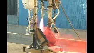 Failure of liquid rocket engine burns itself in half 2005/07/23