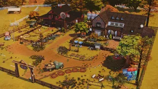 Huge Family Ranch 🤠🏡 | The Sims 4 - Stop Motion Speed Build (No CC)