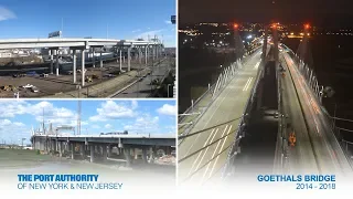 Goethals Bridge Construction Time-Lapse