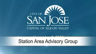 NOV 9, 2020 | Station Area Advisory Group