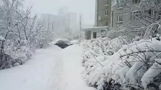 Moscow, a lot of snow.