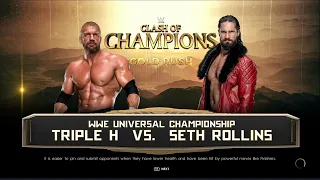 WWE 2K22 Triple H Vs Seth Rollins