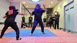 Arnis Tirada (Red) vs Balintawak (Blue) friendly Sparring padded stick  of Filipino Martial Arts