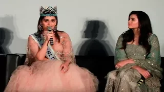 Miss World 2017 Manushi Chhillar's q & a with the media