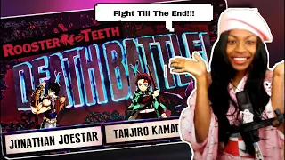 Tanjiro VS Jonathan Joestar [Demon Slayer VS JoJo's Bizarre Adventure] | Reaction  @DEATH BATTLE! ​