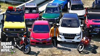 GTA 5 : NEW 2024 XUV 500 AND OLD CIVIC DELIVERY, CAPTURING THE MAFIA| NEW INDIAN CAR#6