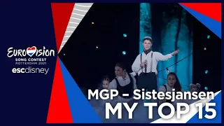 Eurovision 2021: Melodi Grand Prix - Sistesjansen (Second Chance) - My Top 15 - 🇳🇴