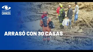 Avalancha deja más de 100 damnificados en el municipio de Montebello, Antioquia