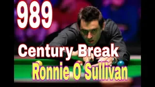 Ronnie O Sullivan  Century Break #989 Dafabet Master 2019